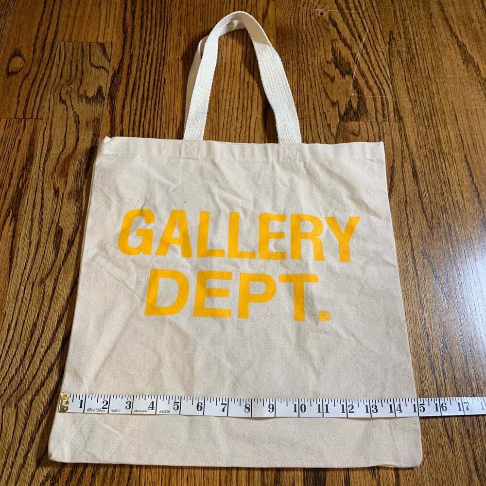 Gallery Dept. What's Next? Canvas Tote Bag Yellow Black
